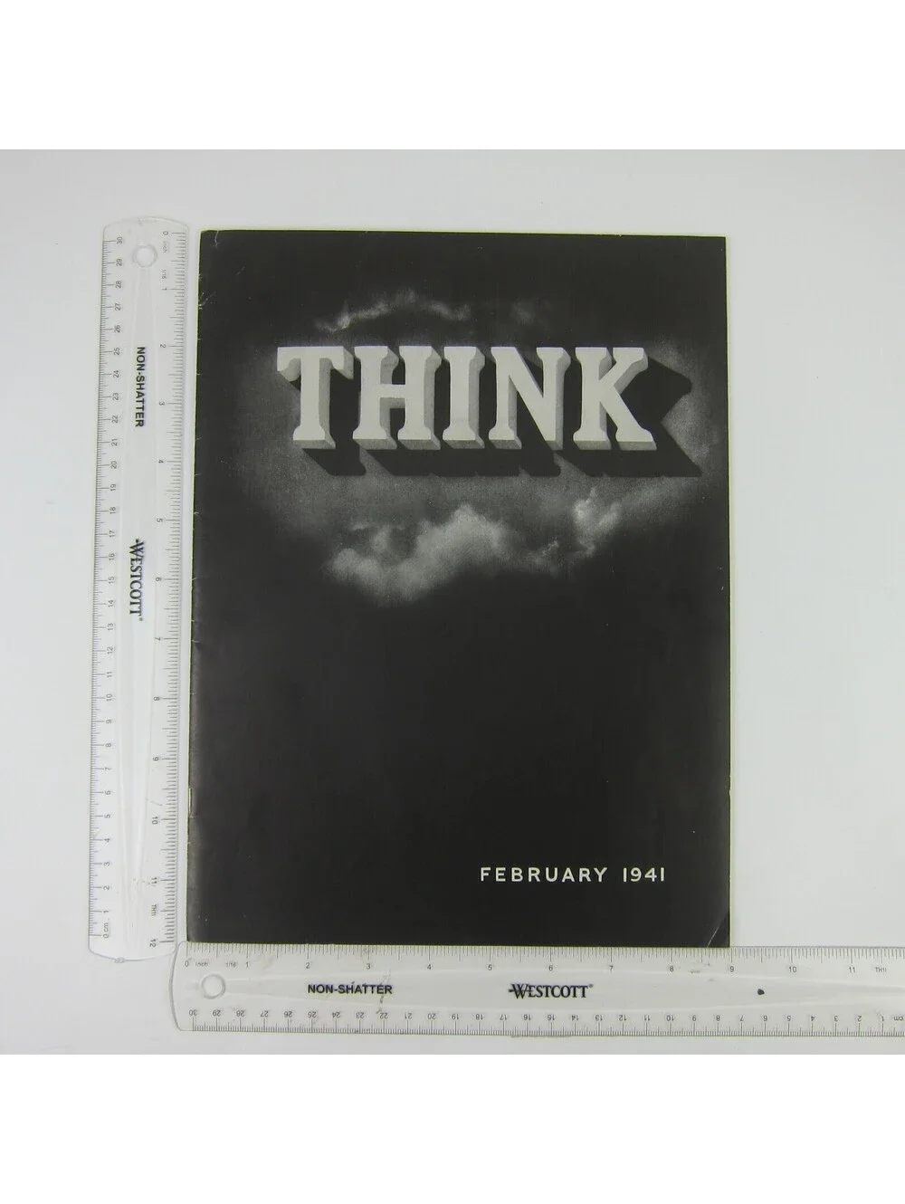 THINK Magazine IBM February 1941 George Washington Abraham Lincoln Vintage RARE